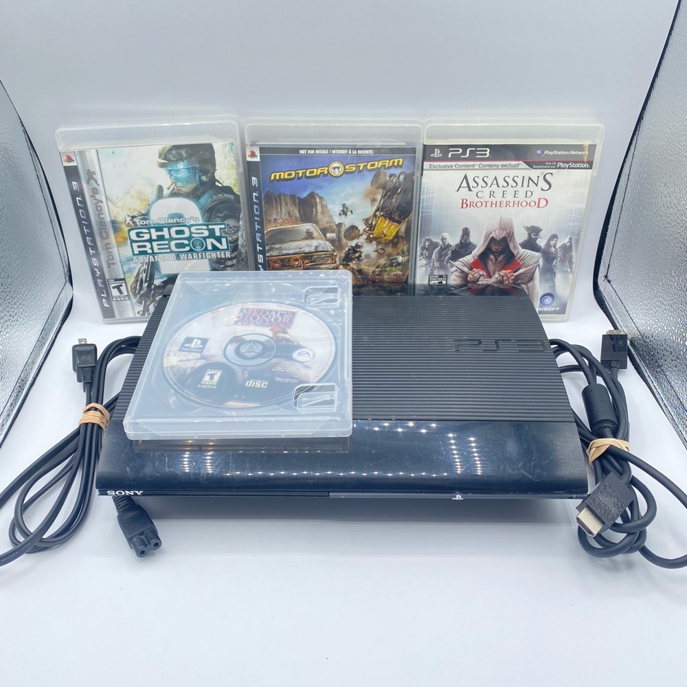 Sony PlayStation 3 PS3 Video Game Console with Games Bundle Lot Tested Works